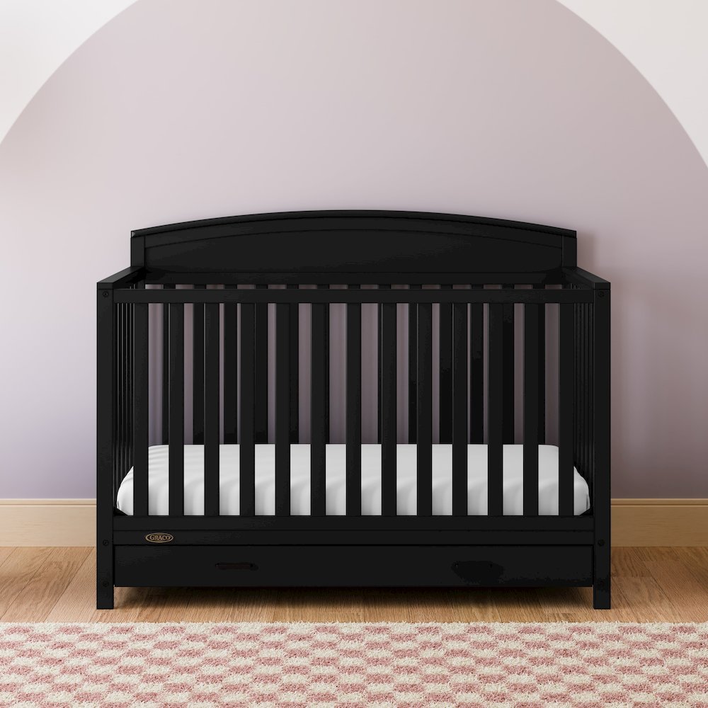 Graco Benton 5-in-1 Convertible Crib with Drawer (Black). Picture 2