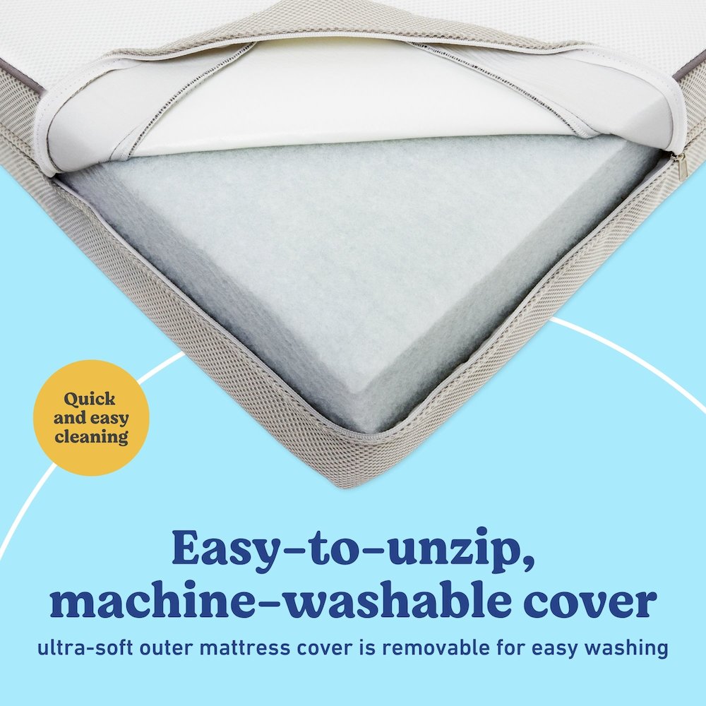 Essentials 6-Inch Mesh Dual-Sided Baby Crib & Toddler Bed Mattress. Picture 3