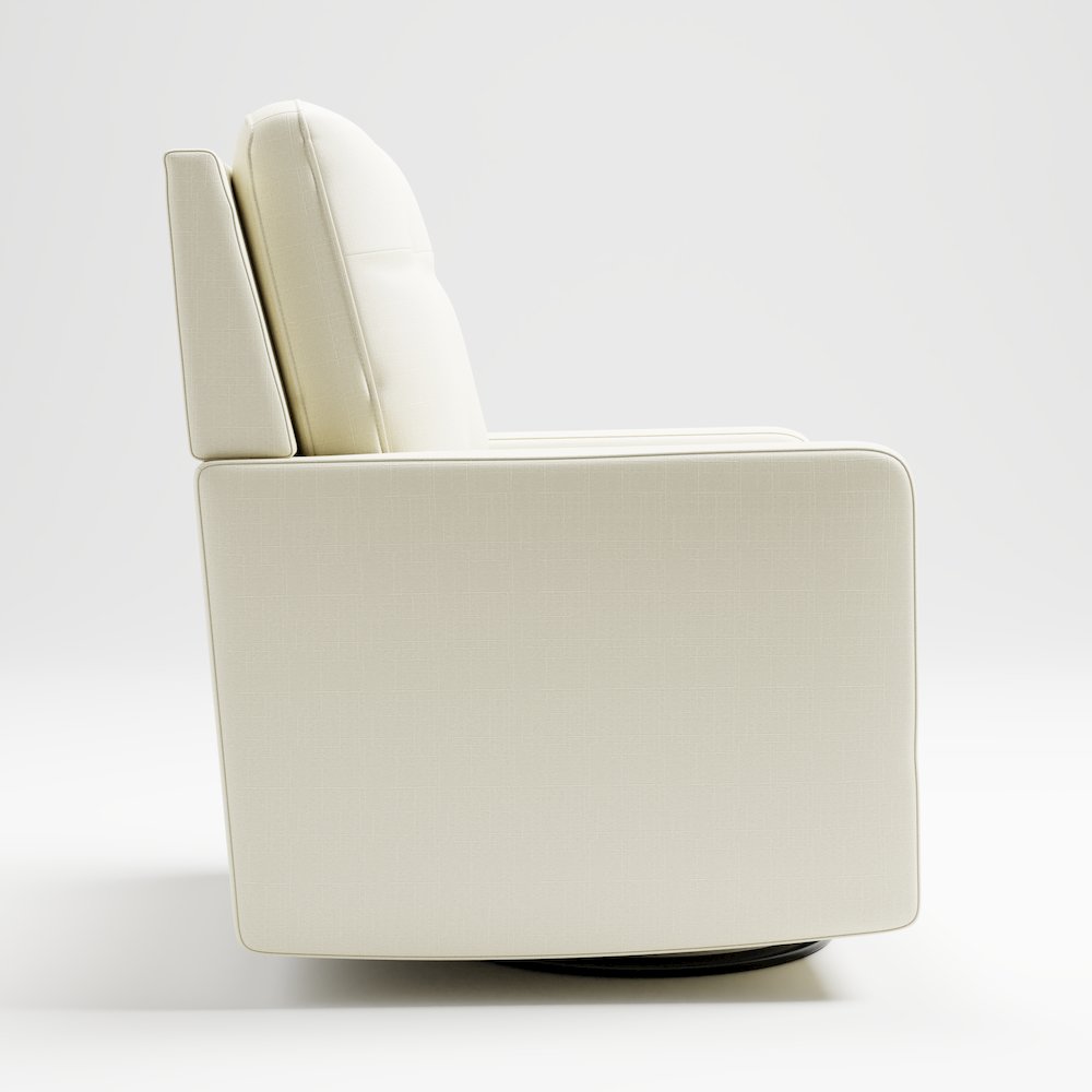 Storkcraft Beckett Upholstered Nursery Swivel Glider (Pearl). Picture 5