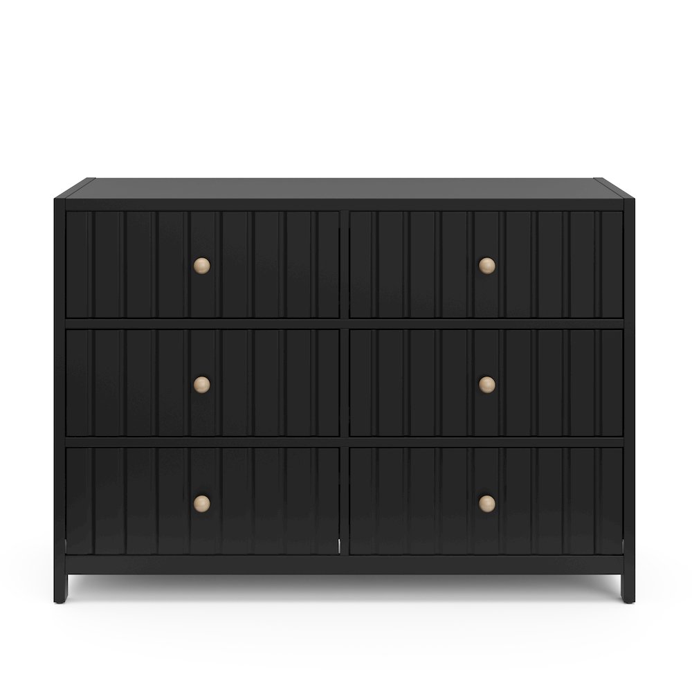 Graco Teddi 6 Drawer Double Dresser (Black). Picture 3