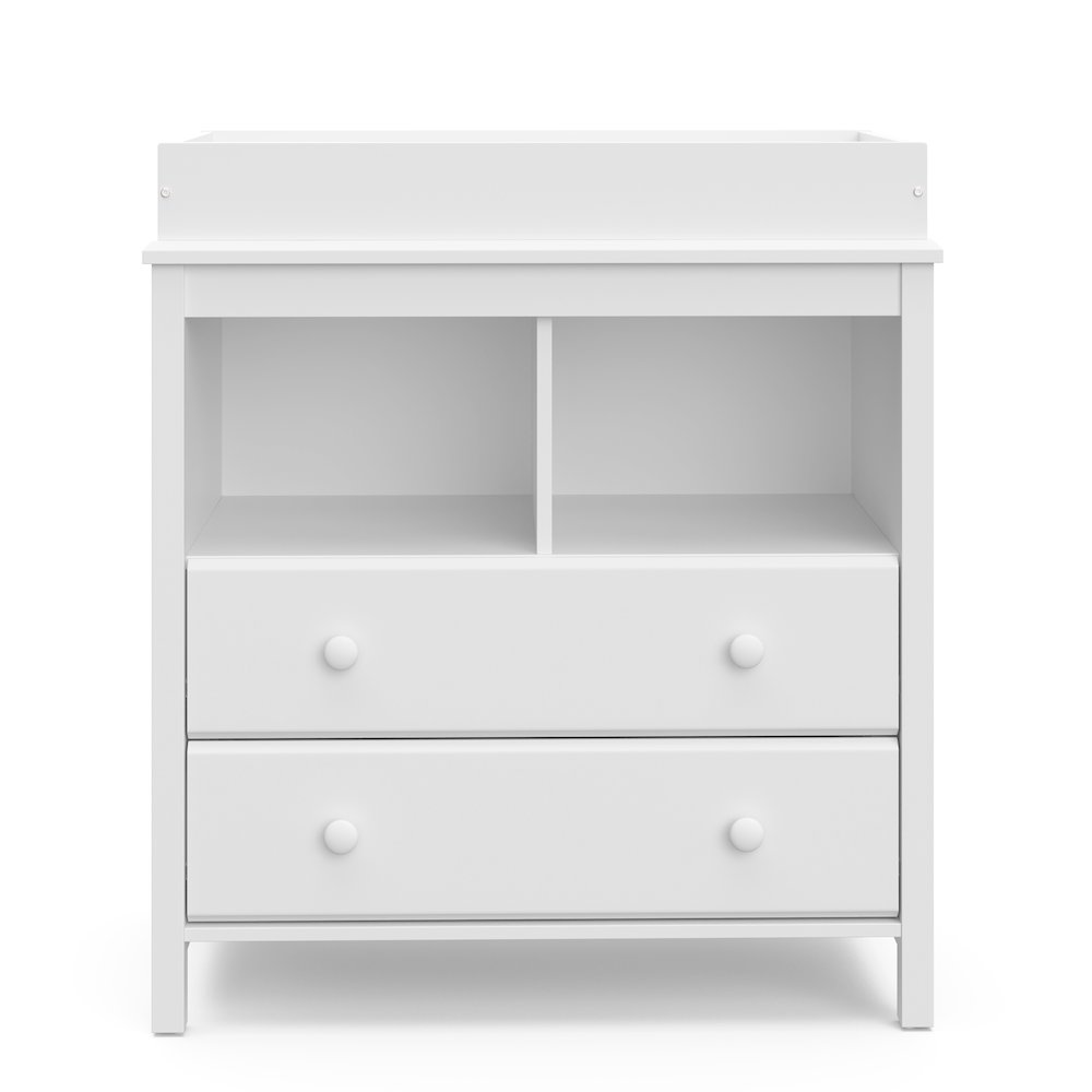 Storkcraft Alpine 2 Drawer Changing Table Chest (White). Picture 6