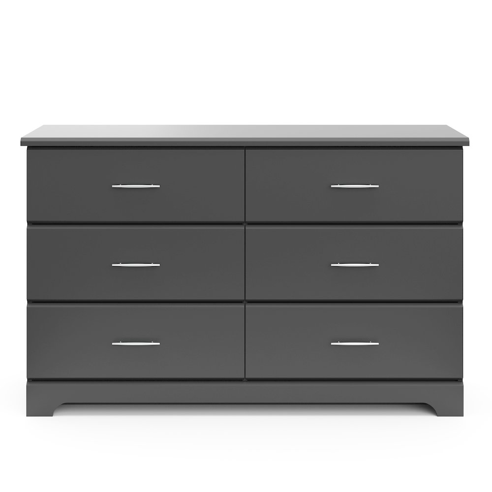Storkcraft Brookside 6 Drawer Double Dresser (Pebble Gray). Picture 3