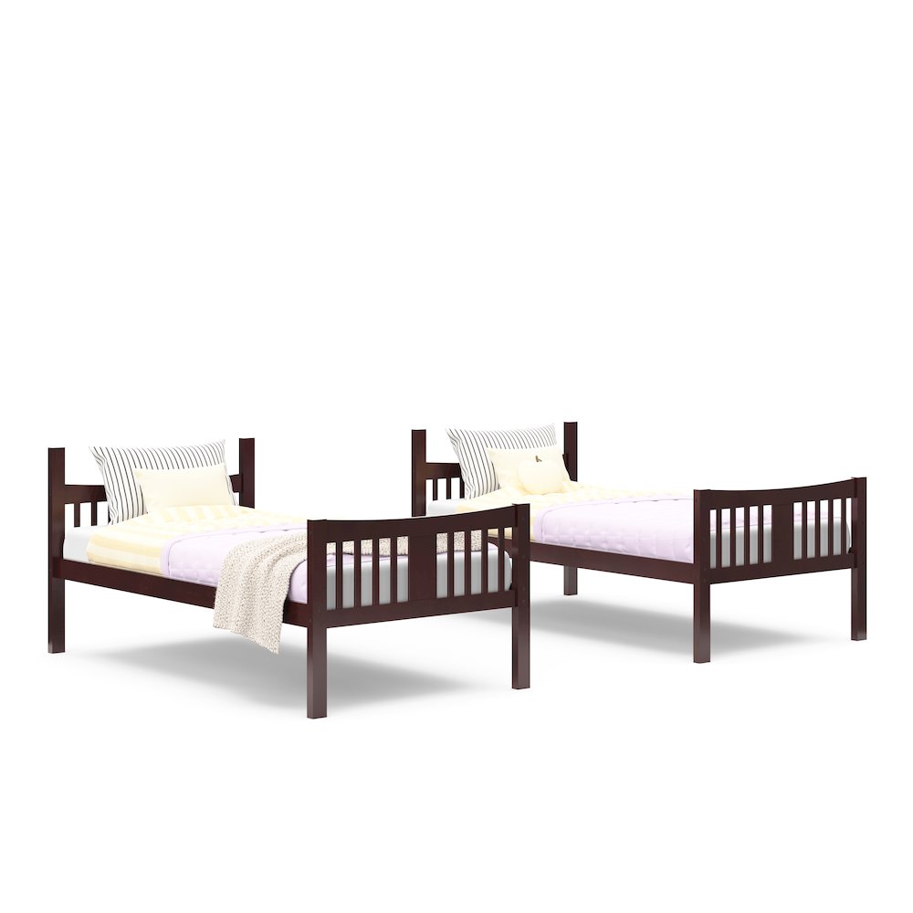 Storkcraft Caribou Twin-over-Twin Bunk Bed (Espresso). Picture 7