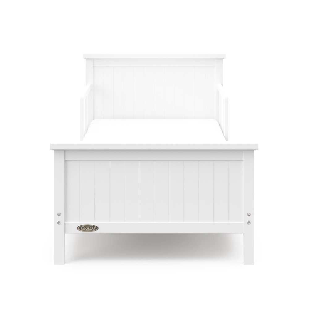 Graco Bailey Toddler Bed (White) - Toddler Bed Frame Fits Standard-Size Crib. Picture 4