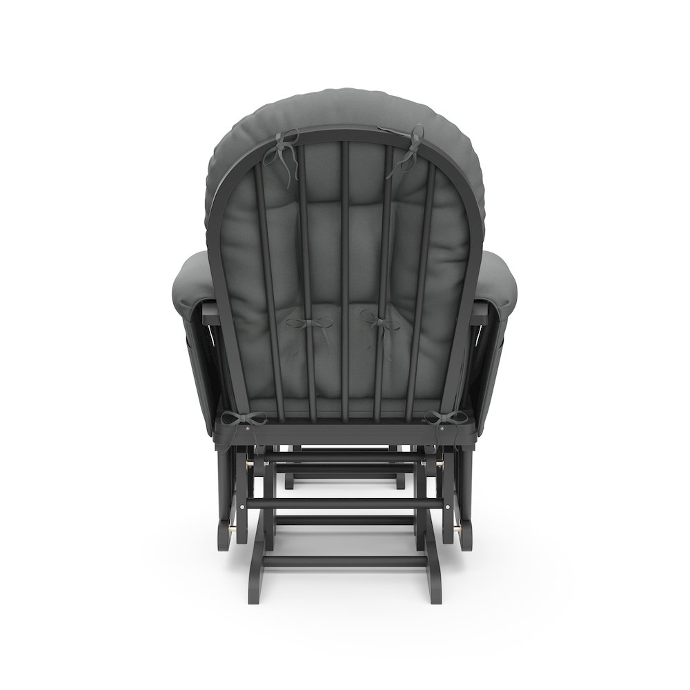 Storkcraft Hoop Glider and Ottoman - Gray with Gray. Picture 5