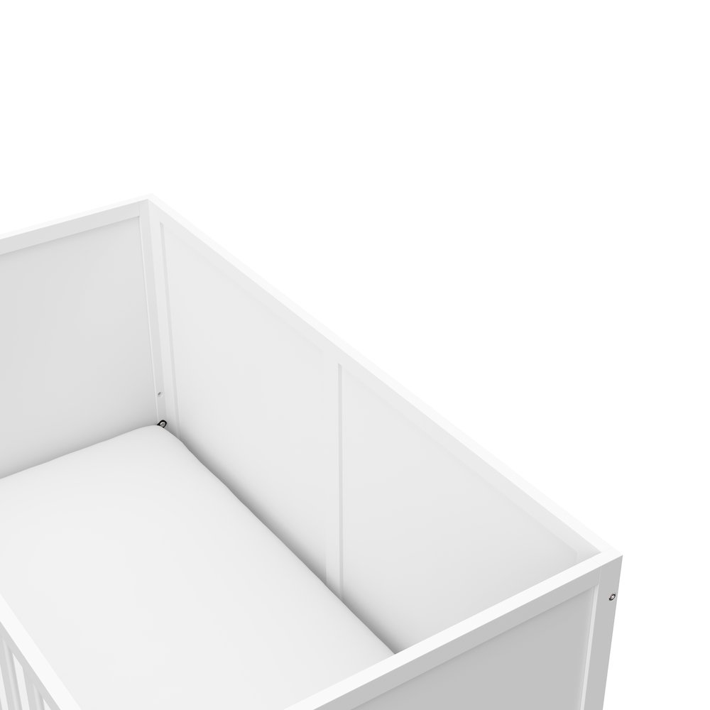 Graco Theo 3-in-1 Convertible Crib - White. Picture 4