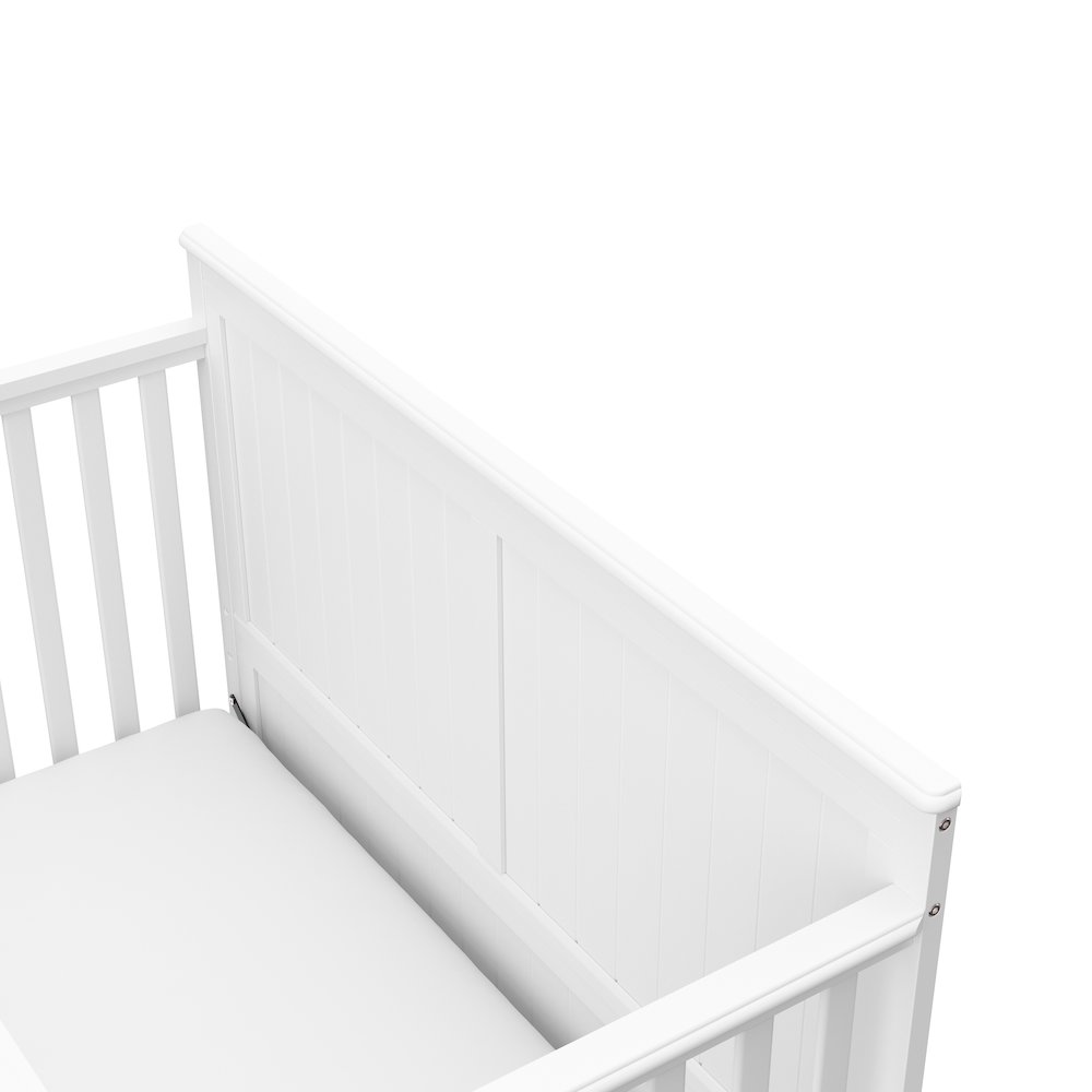 Graco Hadley 5-in-1 Convertible Crib with Drawer (White) –Crib with Drawer Combo. Picture 4