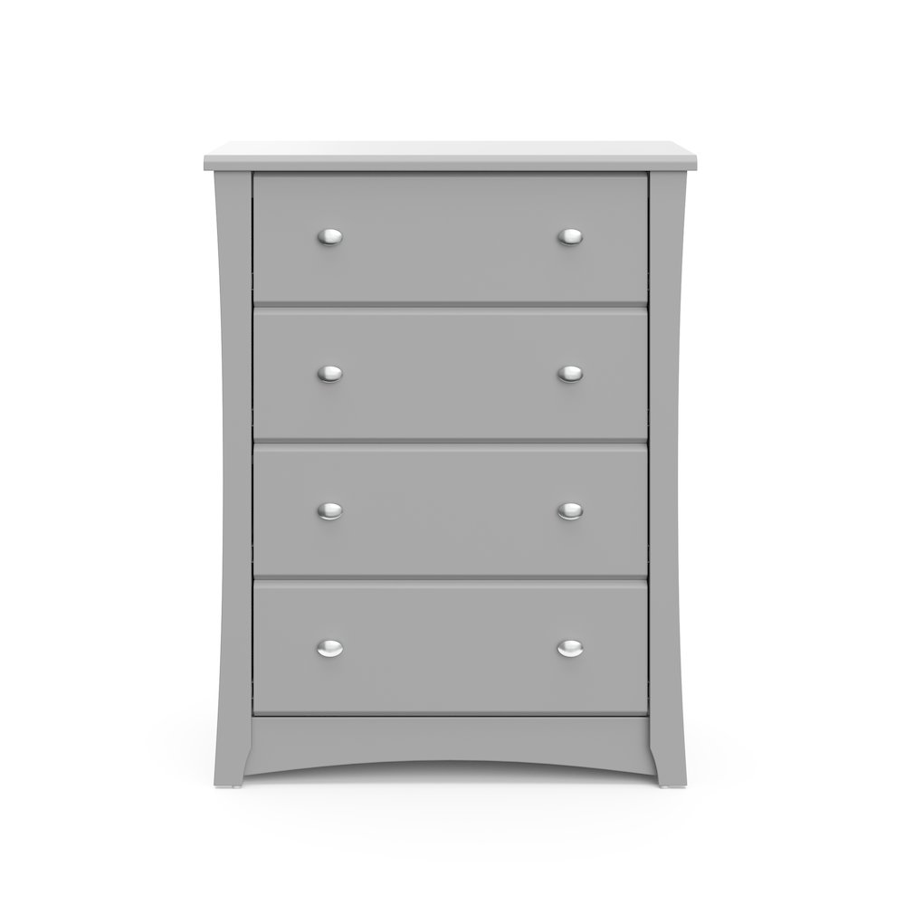 Storkcraft Crescent 4 Drawer Chest (Pebble Gray) – GREENGUARD Gold Certified. Picture 6