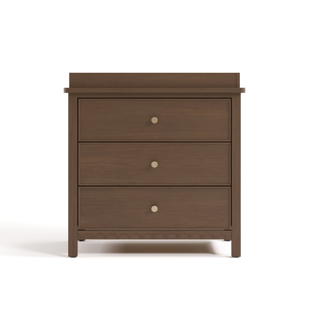 Graco Sasha 3 Drawer Chest with Changing Topper - Hazelnut. Picture 2