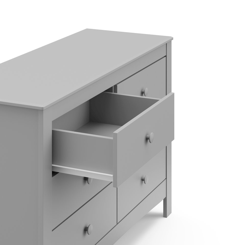 Graco Noah 6 Drawer Double Dresser (Pebble Gray). Picture 5