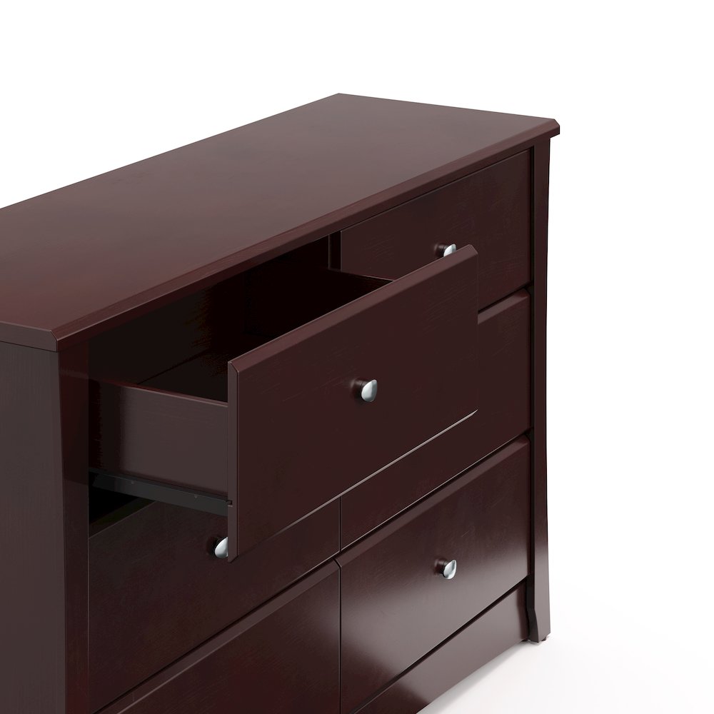 Storkcraft Crescent 6 Drawer Double Dresser (Espresso). Picture 5