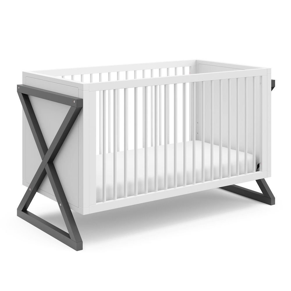 Storkcraft Equinox 3-in-1 Convertible Crib - Gray. Picture 1