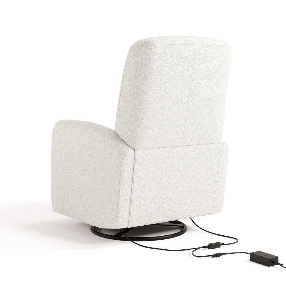 Bellwood Power Recliner Swivel Glider - Ivory Boucle. Picture 9