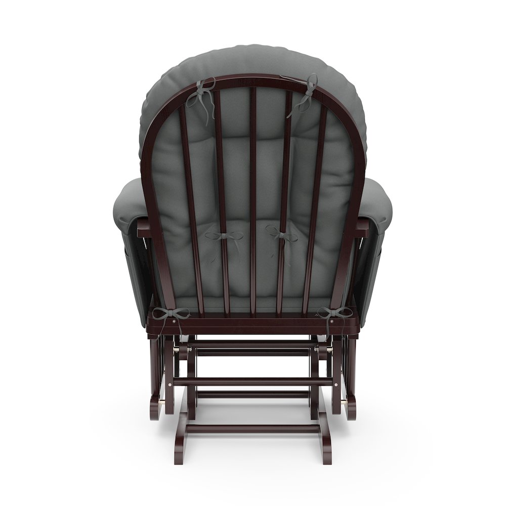 Storkcraft Hoop Glider and Ottoman - Espresso with Gray. Picture 7