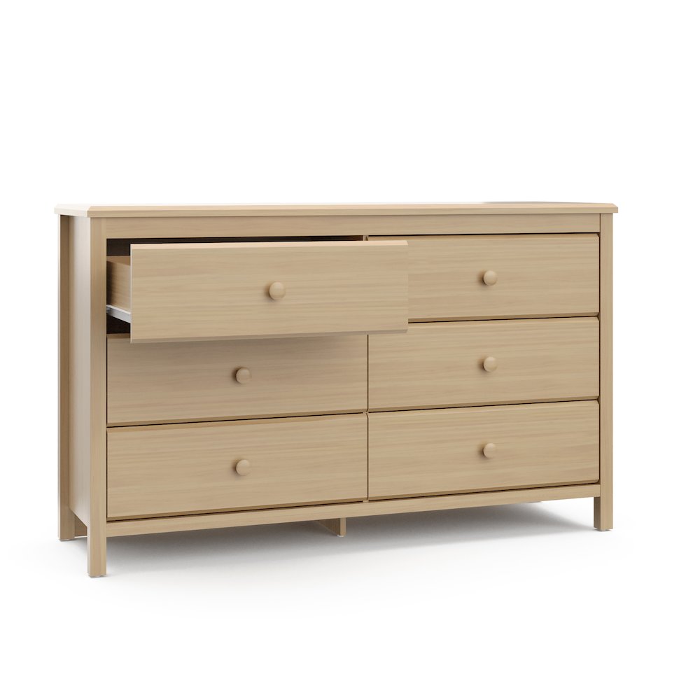 Storkcraft Alpine 6 Drawer Double Dresser (Driftwood). Picture 4