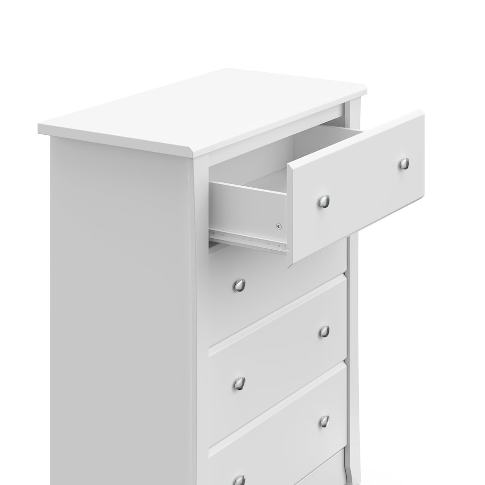Storkcraft Crescent 4 Drawer Chest (White) – GREENGUARD Gold Certified. Picture 5