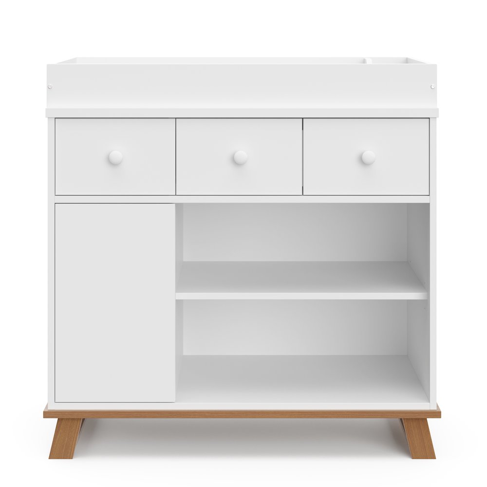 Storkcraft Modern Nursery Changing Table Dresser - Vintage Driftwood. Picture 4