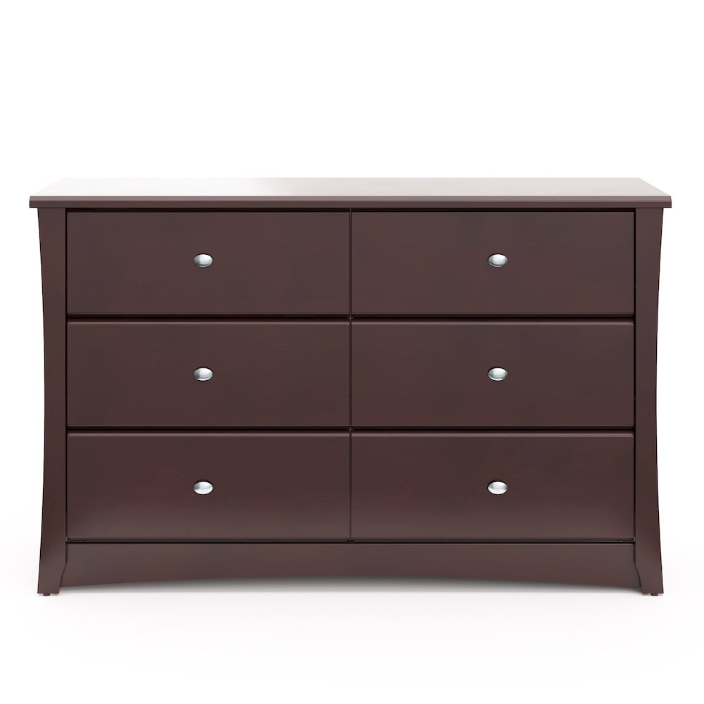 Storkcraft Crescent 6 Drawer Double Dresser (Espresso). Picture 3