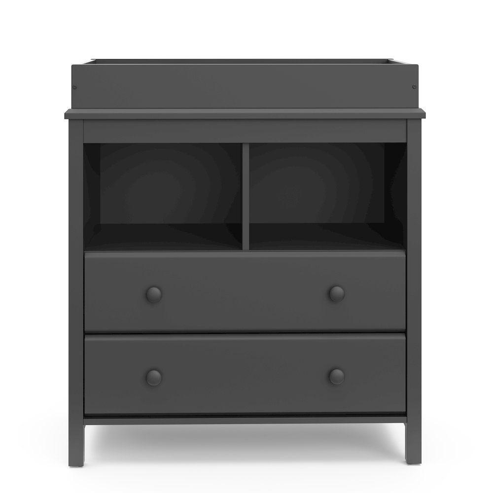 Storkcraft Alpine 2 Drawer Changing Table Chest (Gray). Picture 5