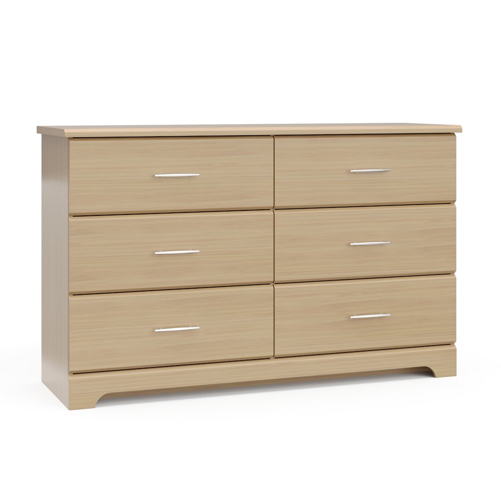 Storkcraft Brookside 6 Drawer Double Dresser (Driftwood). Picture 1