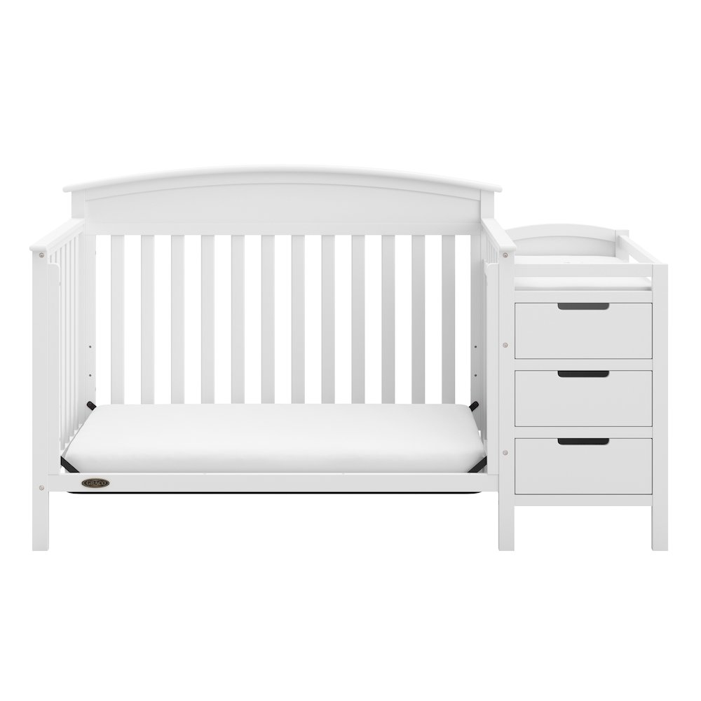 Graco Benton 4-in-1 Convertible Crib and Changer (White). Picture 5