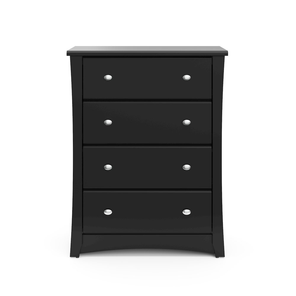 Storkcraft Crescent 4 Drawer Chest (Black) – GREENGUARD Gold Certified. Picture 4