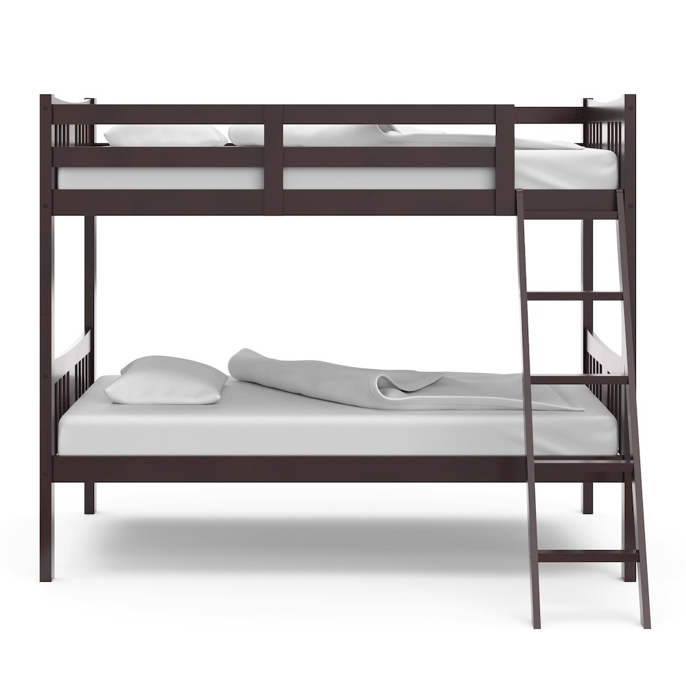 Storkcraft Caribou Twin-over-Twin Bunk Bed (Espresso). Picture 4