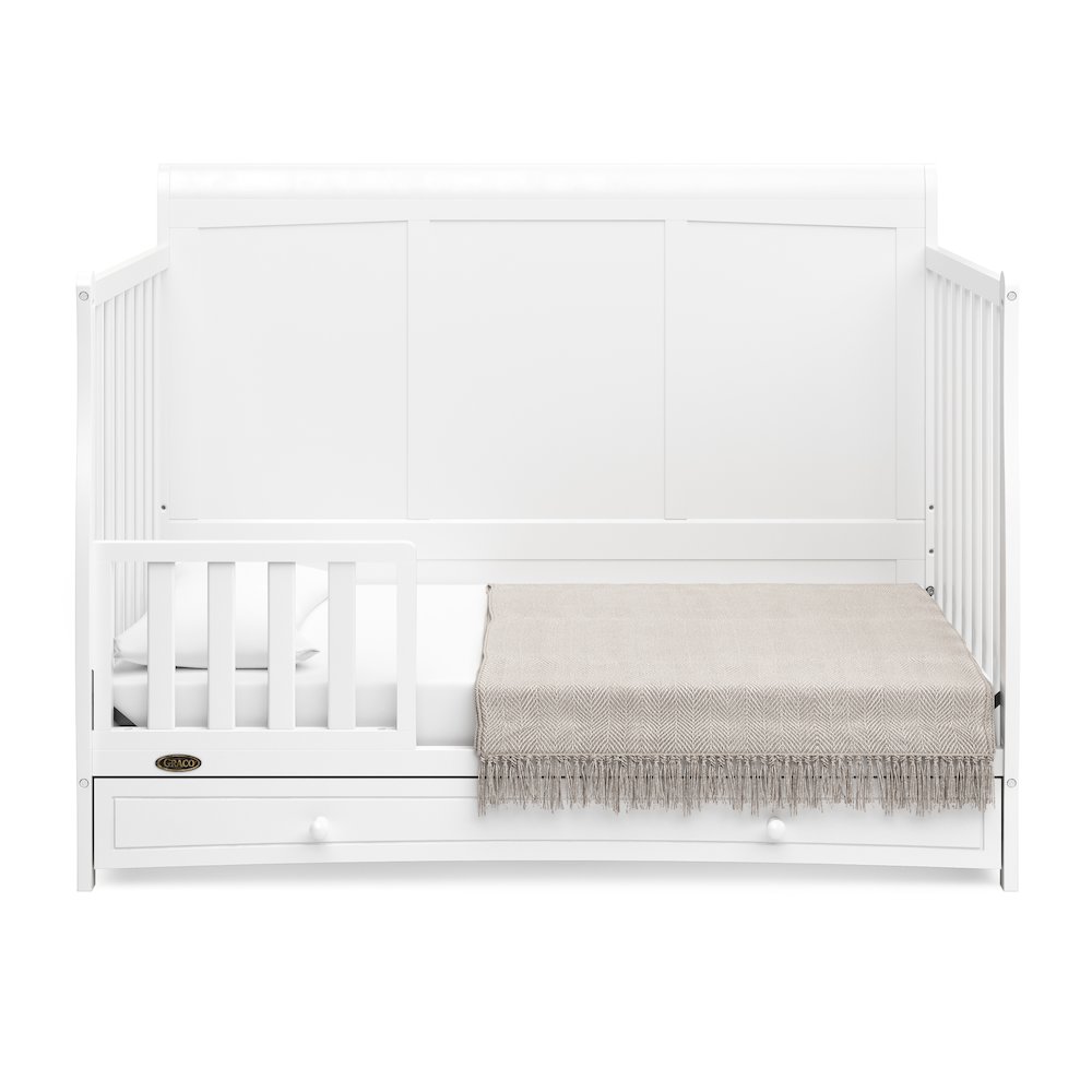 Graco Asheville 4-in-1 Convertible Crib with Drawer (White). Picture 6