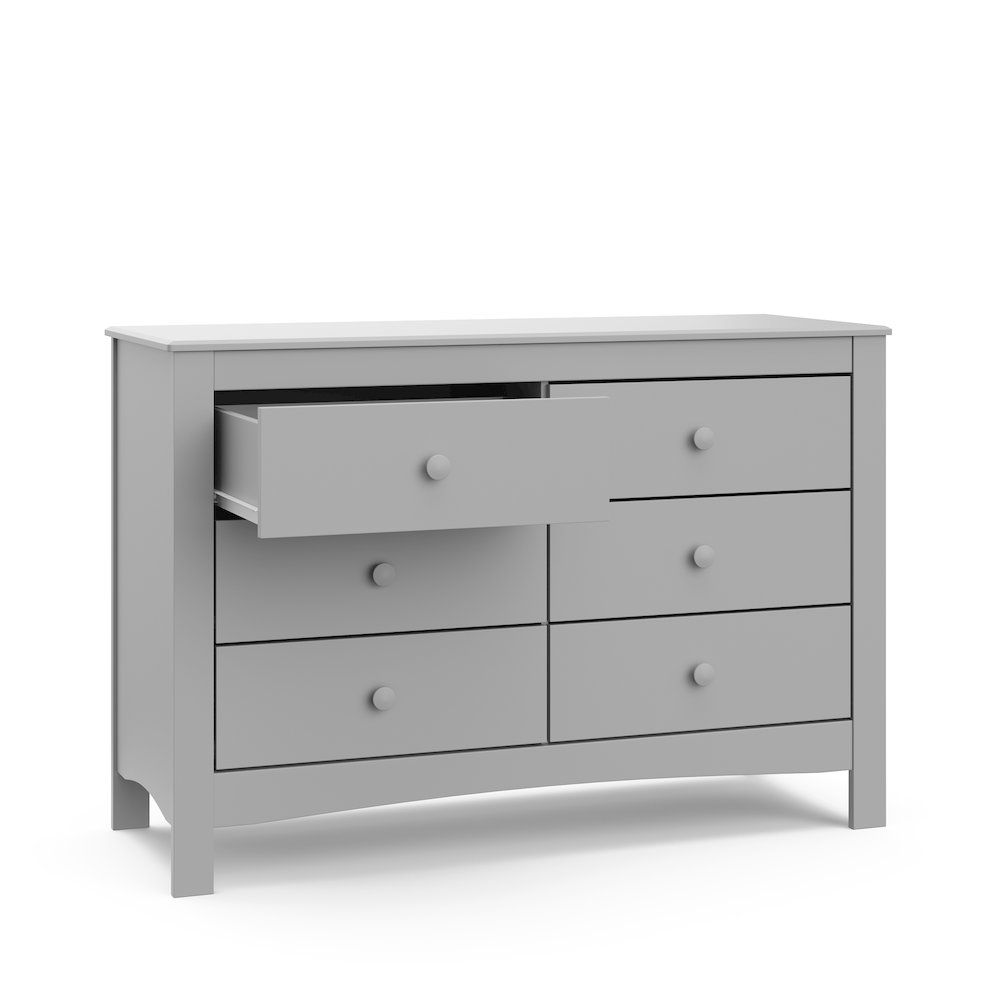 Graco Noah 6 Drawer Double Dresser (Pebble Gray). Picture 6