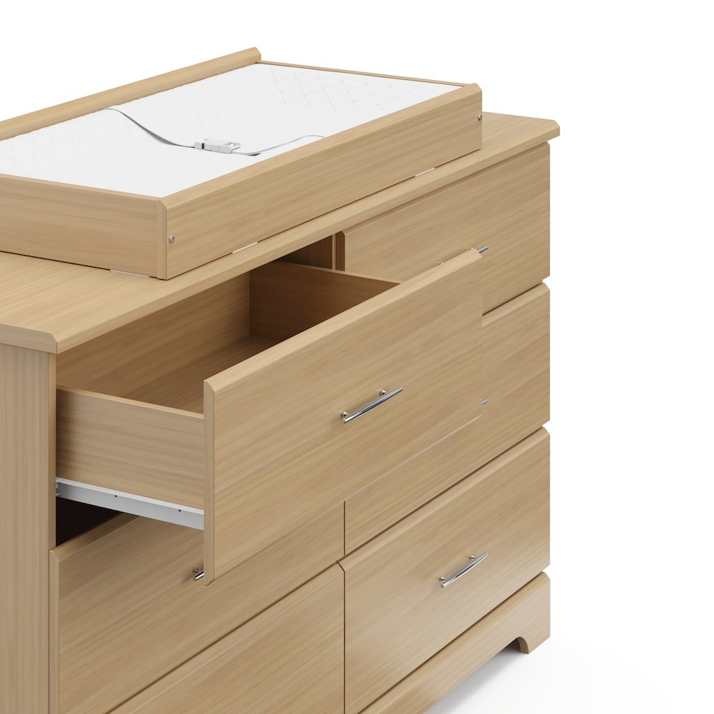 Storkcraft Brookside 6 Drawer Double Dresser (Driftwood). Picture 10