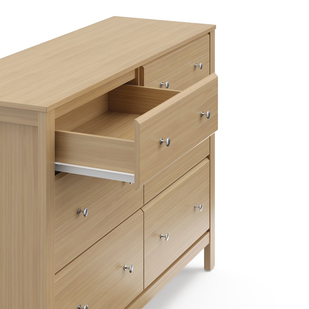 Storkcraft Horizon 6 Drawer Dresser (Driftwood) - GREENGUARD Gold Certified. Picture 4