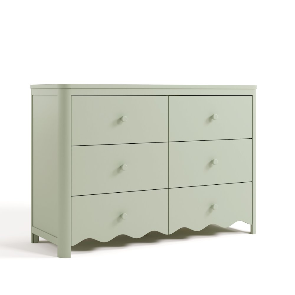 Casablanca 6 Drawer Dresser - Sage. Picture 1