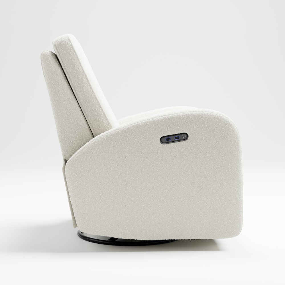 Storkcraft Santa Monica Power Recliner Swivel Glider (Ivory Boucle). Picture 4