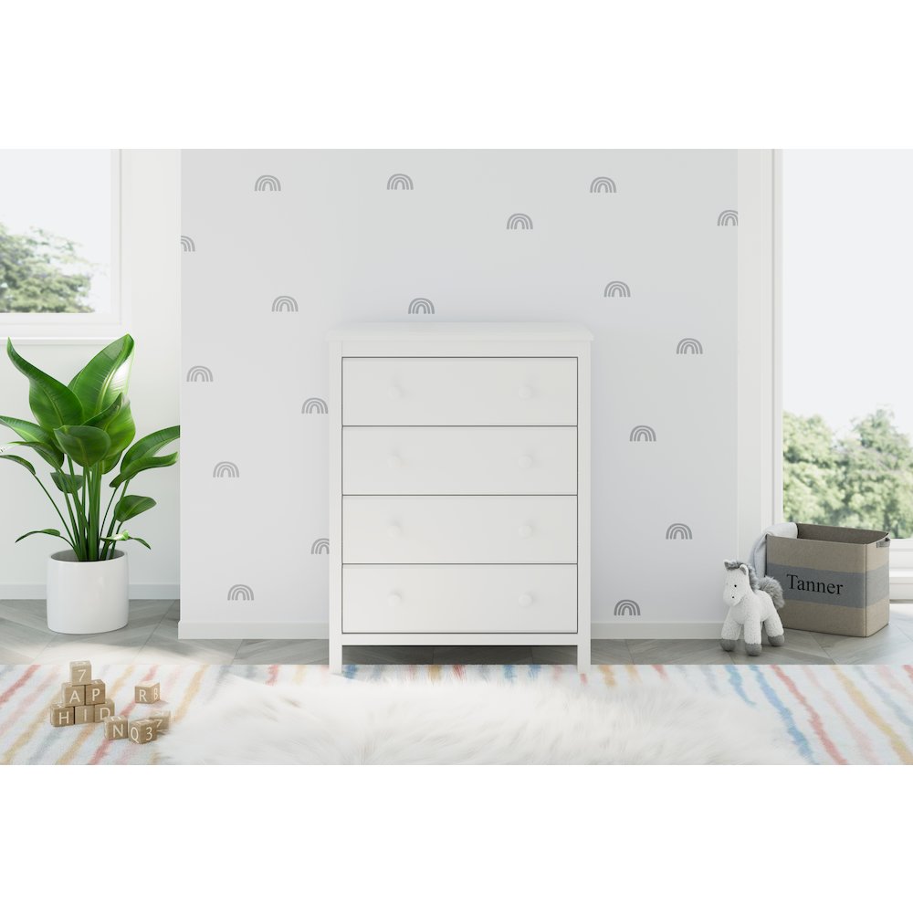 Storkcraft Alpine 4 Drawer Chest (White). Picture 2