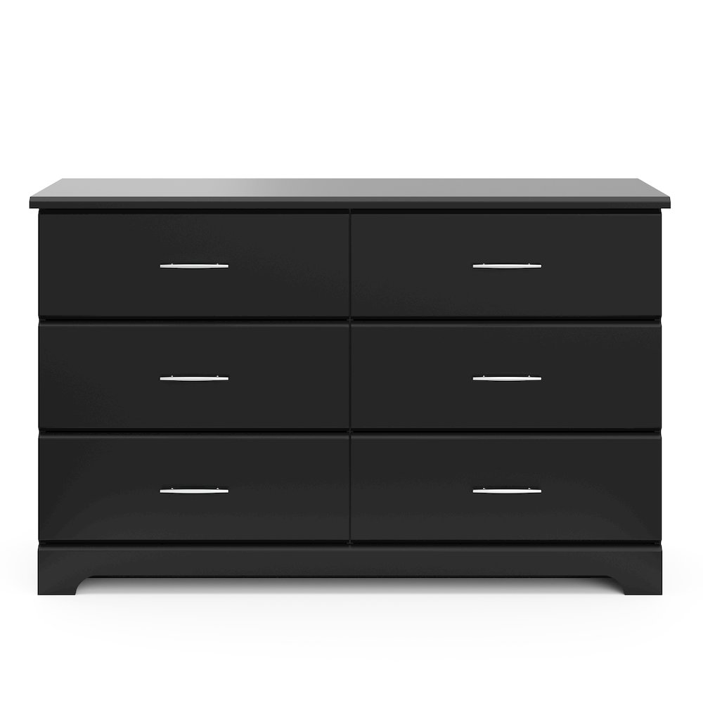 Storkcraft Brookside 6 Drawer Double Dresser (Black) – GREENGUARD Gold Certified. Picture 3