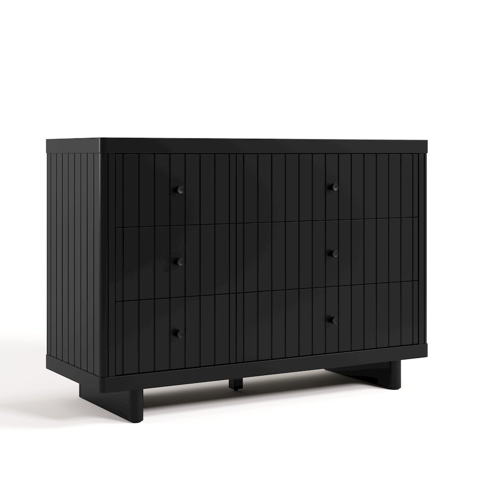 Kyoto 6 Drawer Dresser - Black. Picture 1