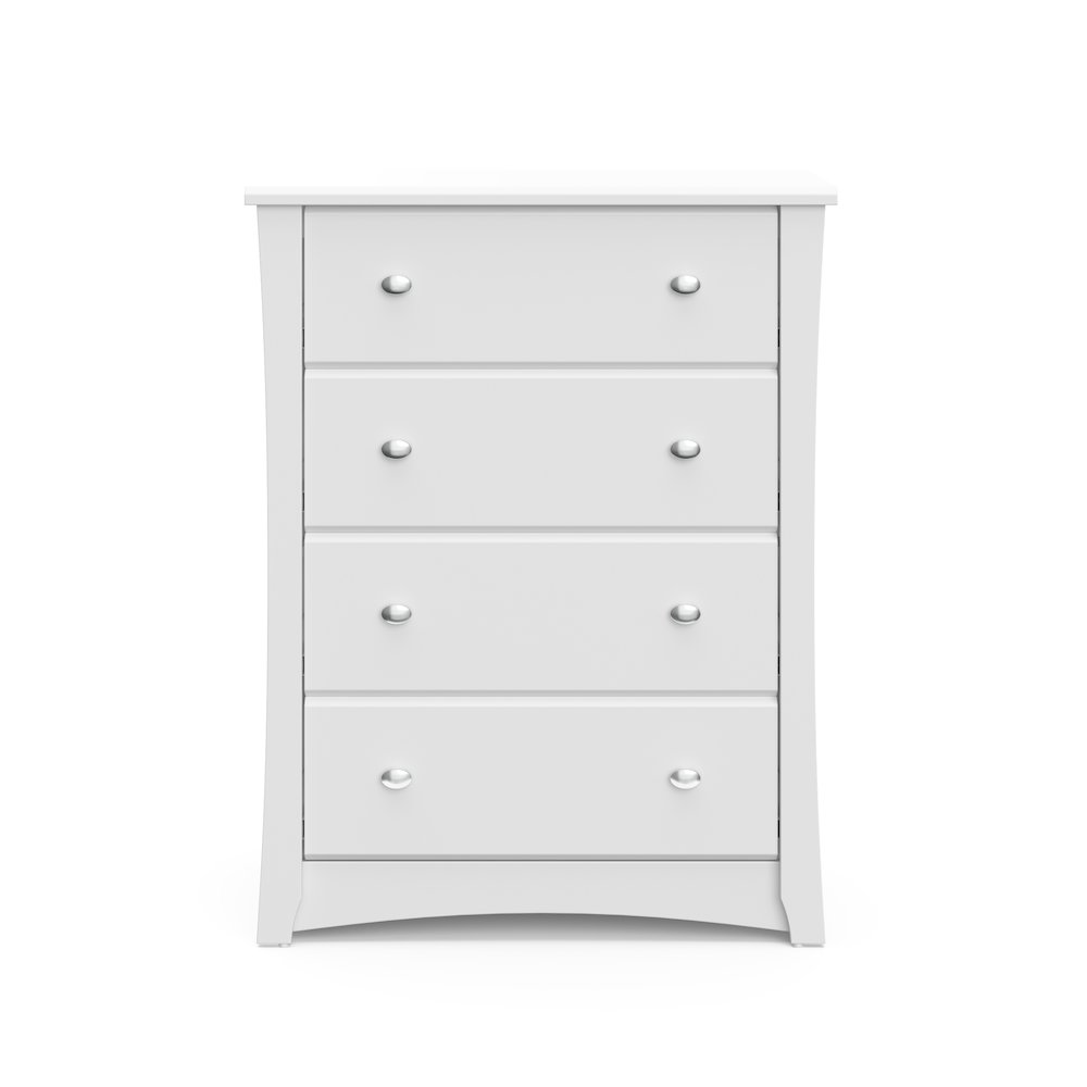 Storkcraft Crescent 4 Drawer Chest (White) – GREENGUARD Gold Certified. Picture 4