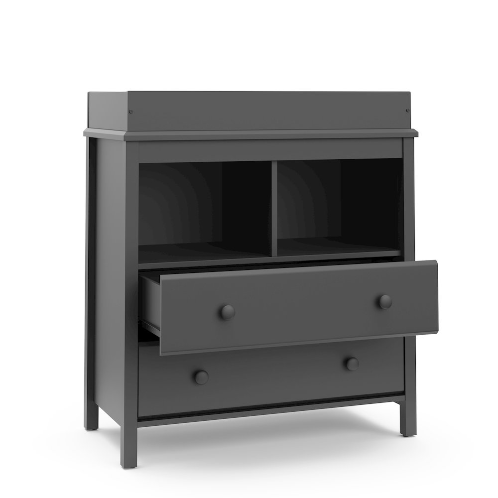 Storkcraft Alpine 2 Drawer Changing Table Chest (Gray). Picture 3