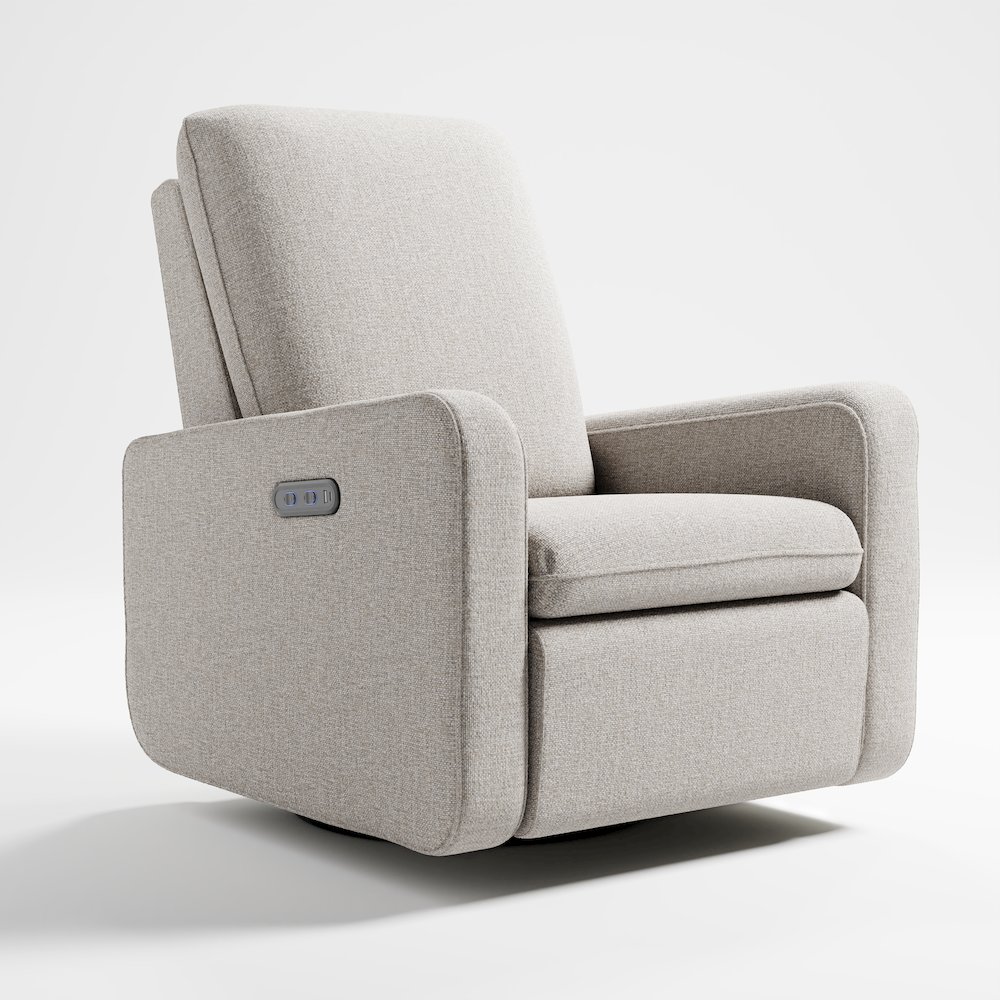 Graco Teddi Power Recliner Swivel Glider (Dune Basketweave). Picture 3
