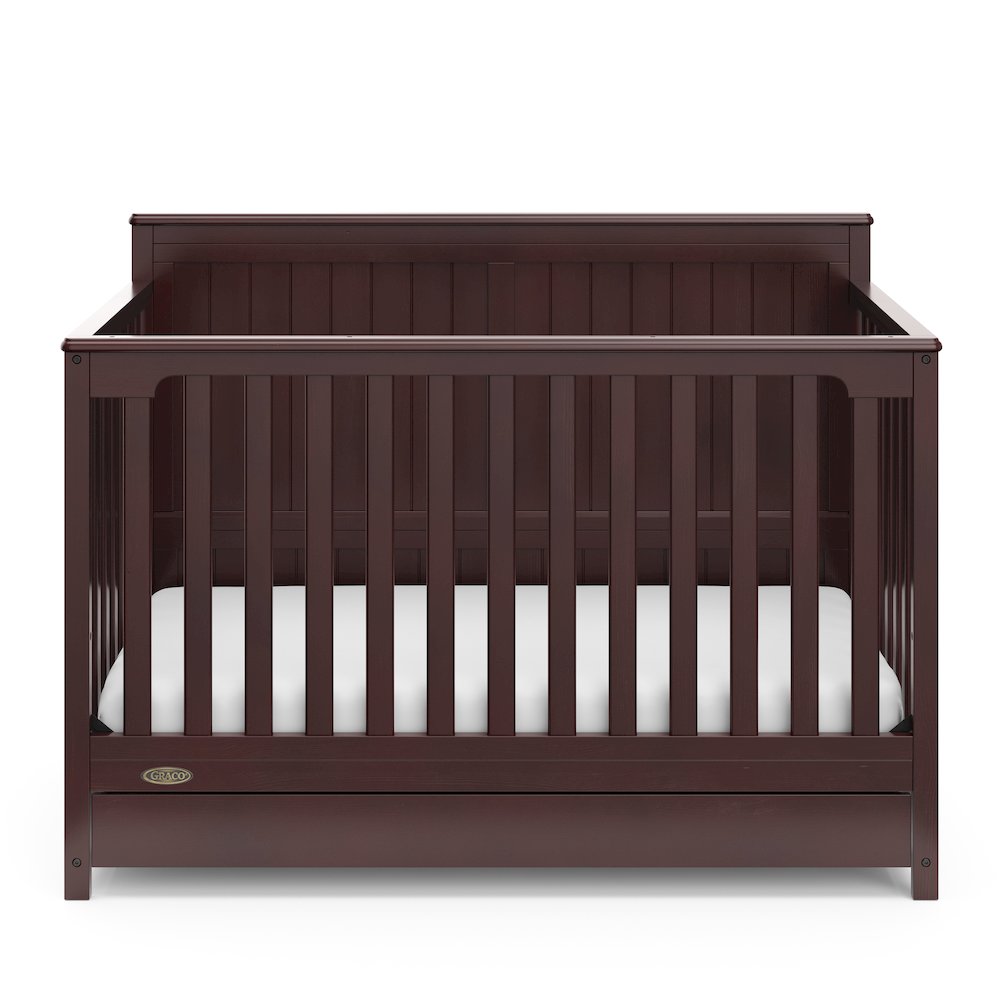 Graco Hadley 5-in-1 Convertible Crib with Drawer (Espresso). Picture 3