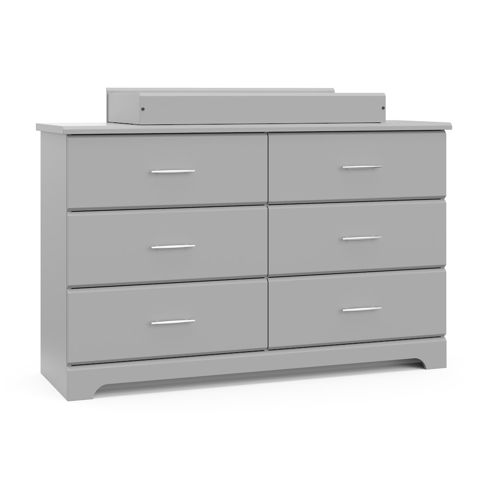 Storkcraft Brookside 6 Drawer Double Dresser (Pebble Gray). Picture 5