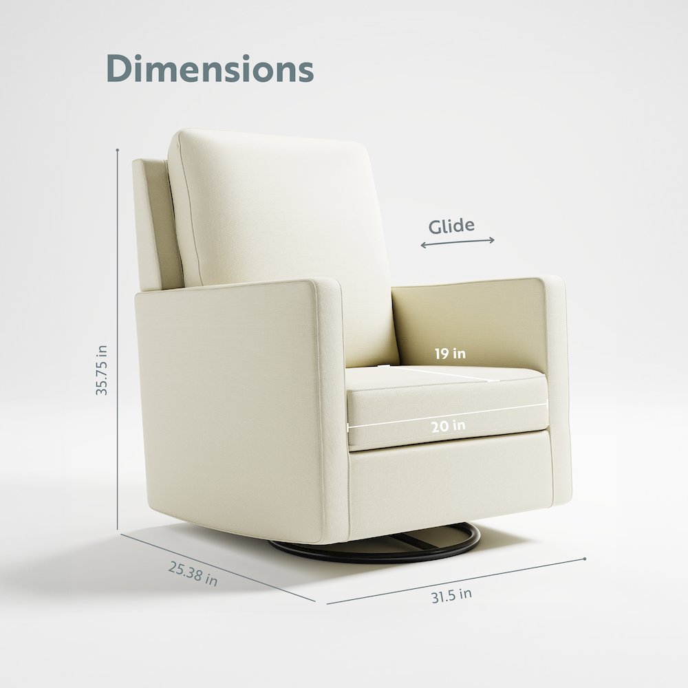 Calabasas Swivel Glider - Pearl. Picture 5