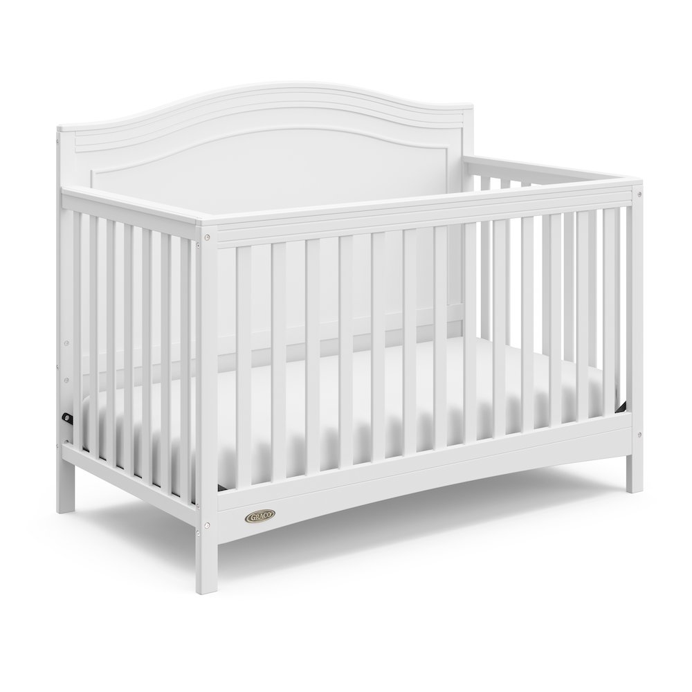 Graco Paris 4-in-1 Convertible Crib (White) – GREENGUARD Gold Certified. Picture 1