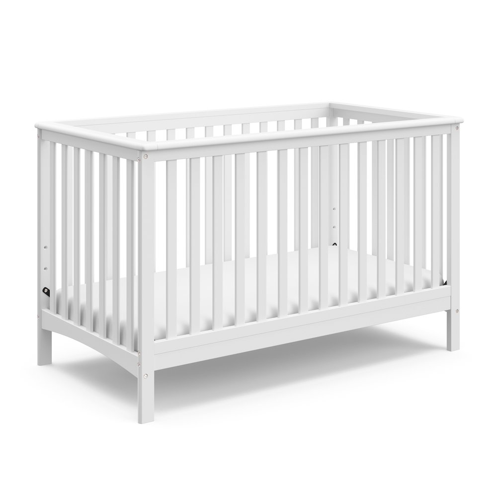 Storkcraft Hillcrest 4-in-1 Convertible Crib - White. Picture 1