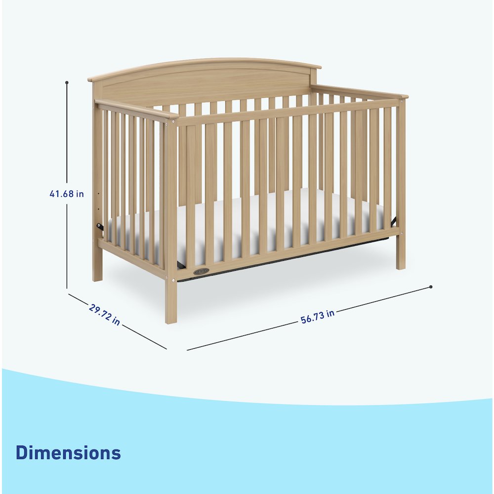 Graco Benton 5-in-1 Convertible Crib (Driftwood). Picture 6