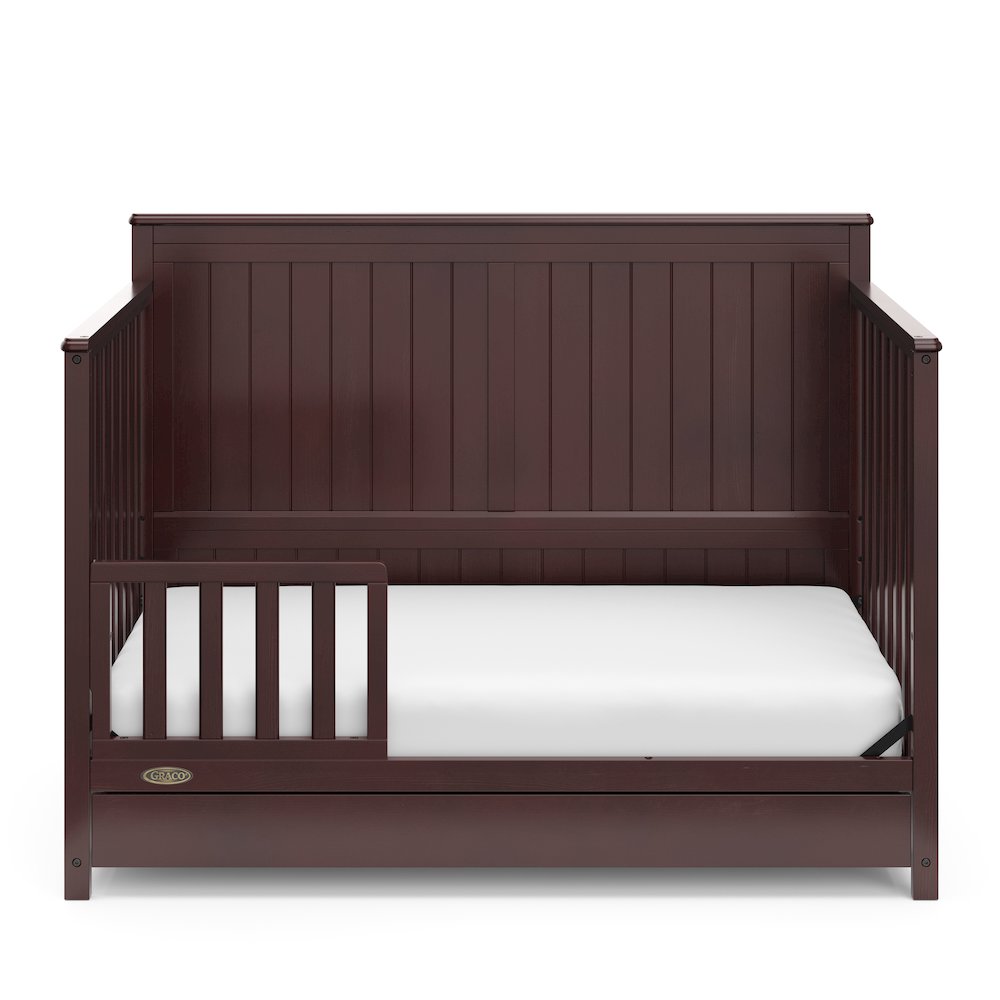 Graco Hadley 5-in-1 Convertible Crib with Drawer (Espresso). Picture 6
