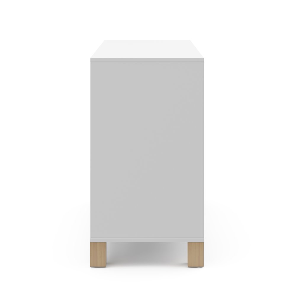 Storkcraft California 3 Drawer Combo Dresser (White with Driftwood). Picture 4