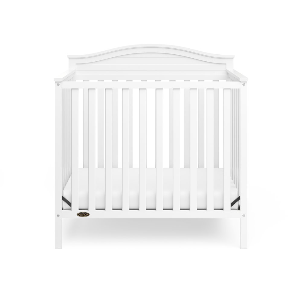 Graco Stella 4-in-1 Convertible Mini Crib with Bonus Mattress - White. Picture 3