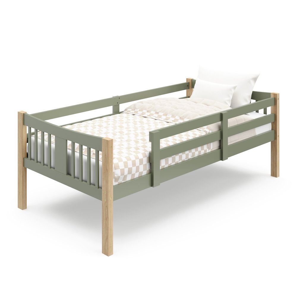 Storkcraft Caribou Twin-over-Twin Bunk Bed (Olive with Natural). Picture 9