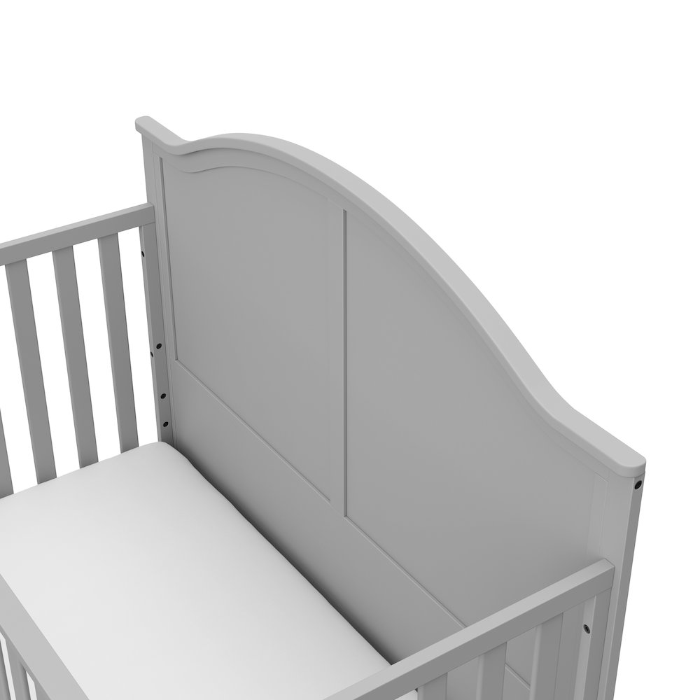Graco Wilfred 5-in-1 Convertible Crib (Pebble Gray) – GREENGUARD Gold Certified. Picture 4